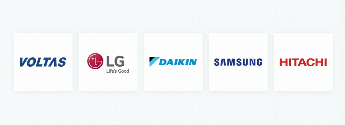 Brands we service: Voltas, LG, Daikin, Samsung, Hitachi